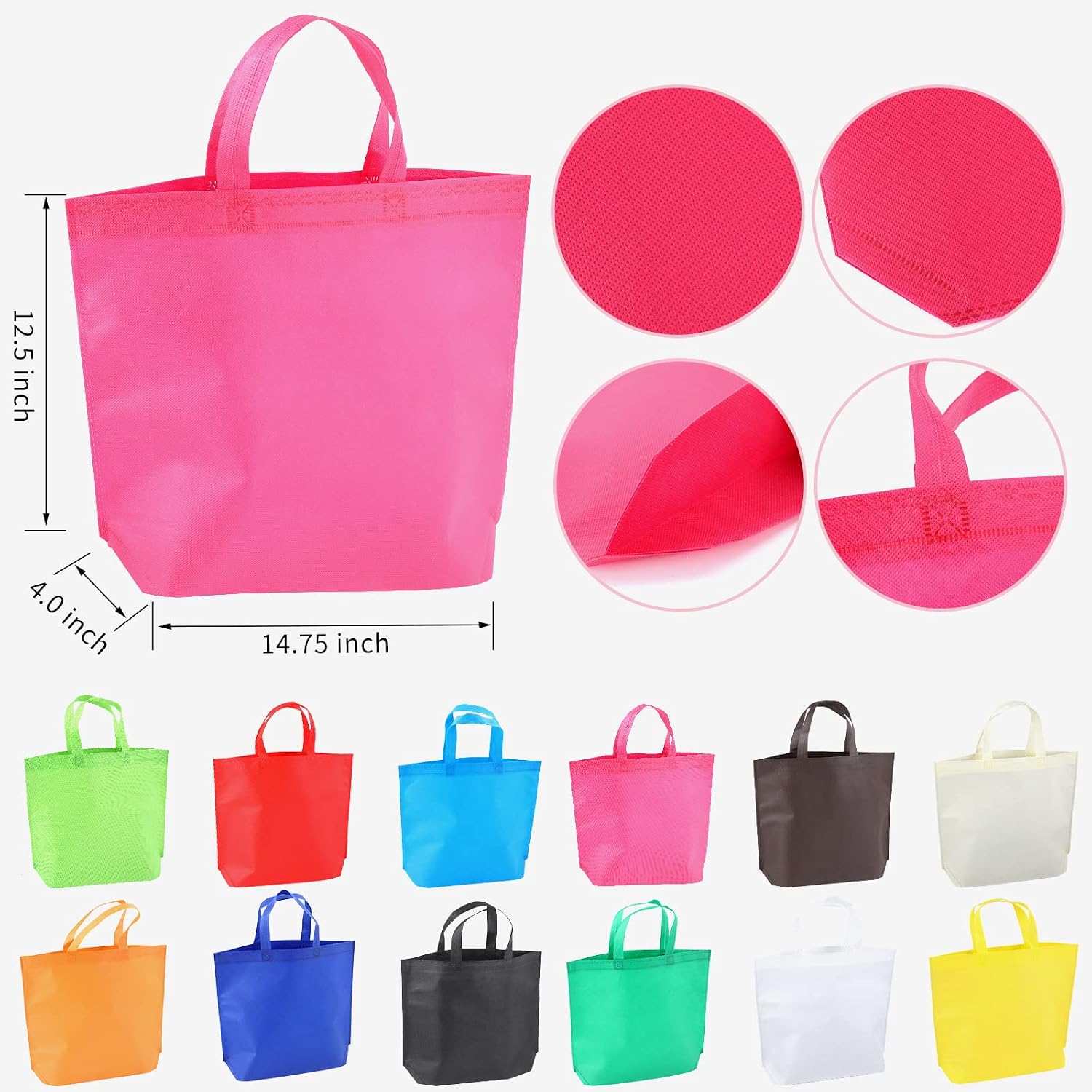 36-Pack Blue Reusable Totes