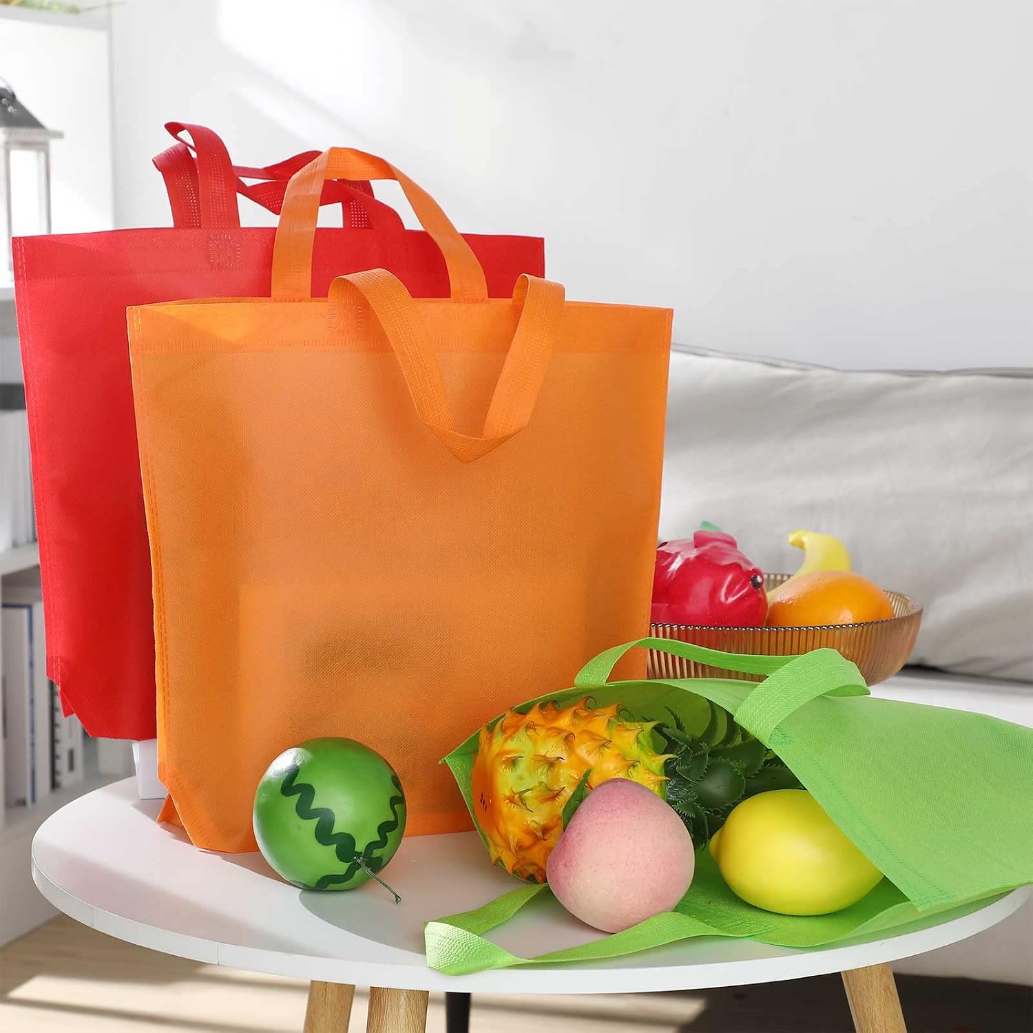 80-Piece Assorted Non-Woven Tote Bags