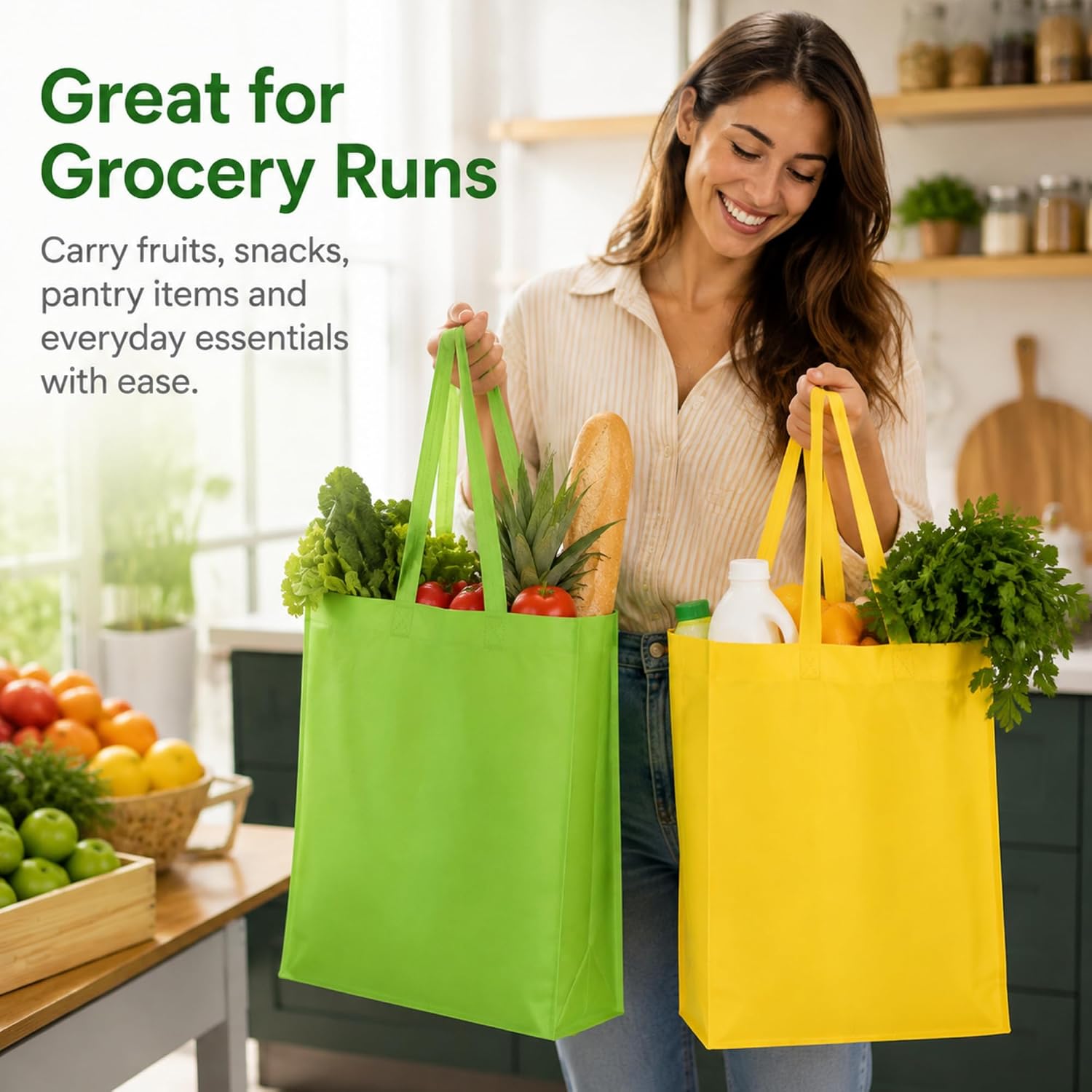 Assorted Foldable Non-Woven Totes