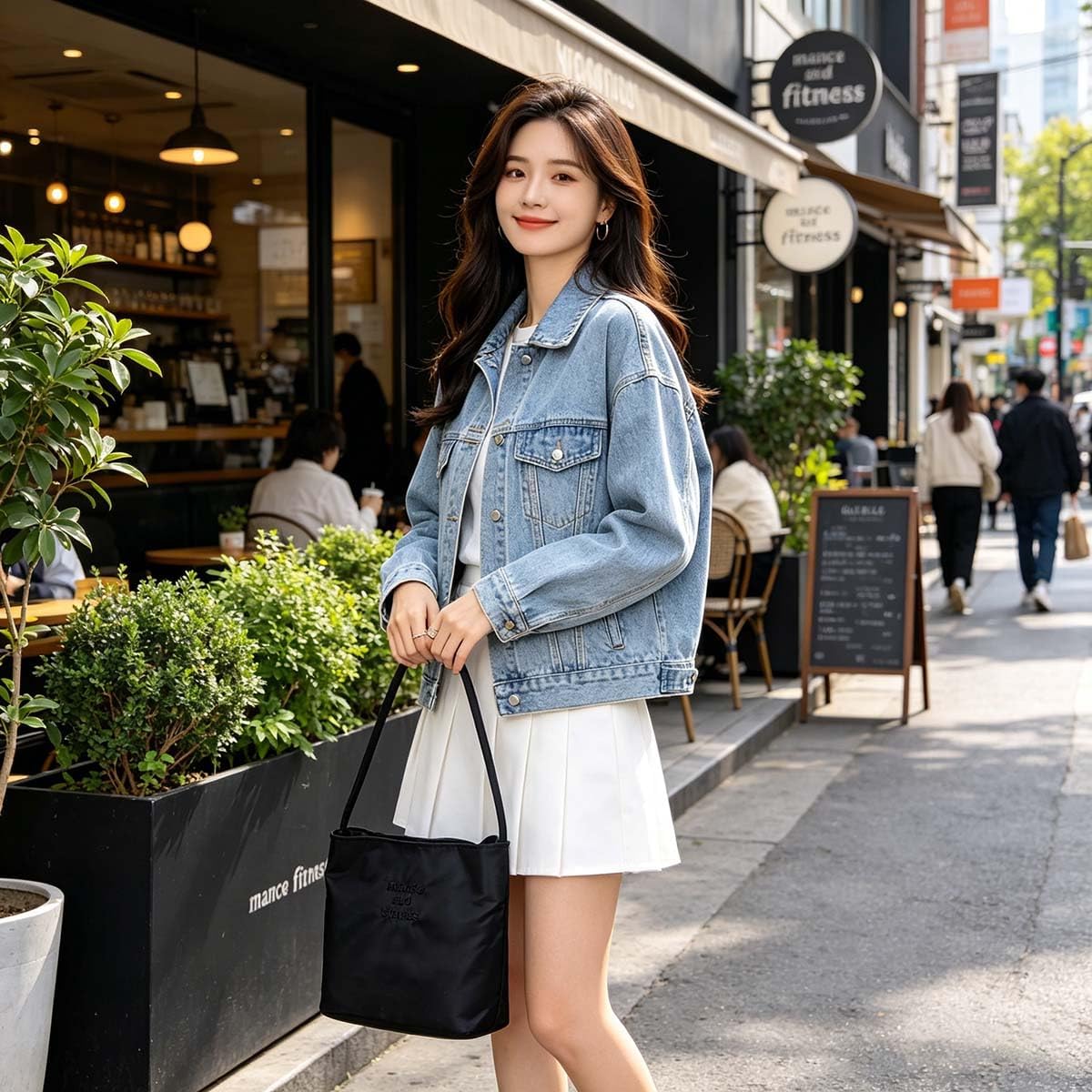 Black Everyday Shoulder Tote Bag