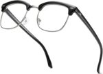 Black and Gold Browline Frames