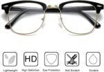 Black and Gold Browline Frames