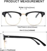 Black and Gold Browline Frames