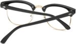 Black and Gold Browline Frames