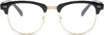 Black and Gold Browline Frames