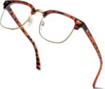 Black and Gold Browline Frames