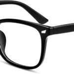 Black Square Clear Lens Frames
