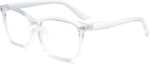 Black Square Clear Lens Frames