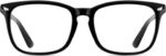 Black Square Clear Lens Frames