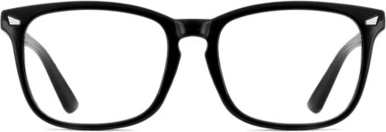 Black Square Clear Lens Frames
