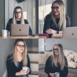 Black Square Clear Lens Frames