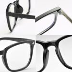 Black Square Clear Lens Frames