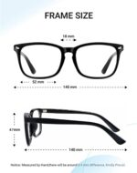Black Square Clear Lens Frames
