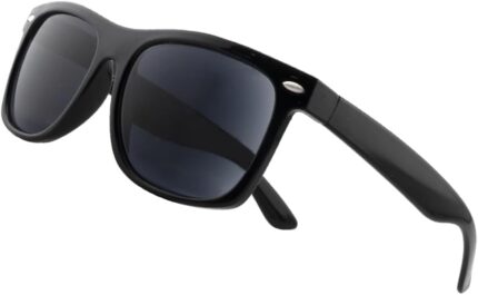 Classic Black Square Reading Sunglasses