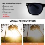 Classic Black Square Reading Sunglasses