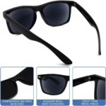 Classic Black Square Reading Sunglasses