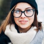 Blue Gradient Cat Eye Clear Frames
