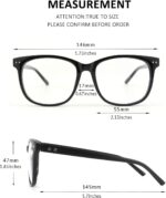 Blue Gradient Cat Eye Clear Frames