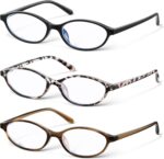 3 Pack Classic Oval Blue Light Glasses