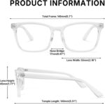 Transparent Square Clear Lens Frames