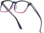 Floral Square Clear Lens Frames
