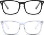 Floral Square Clear Lens Frames