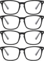 Floral Square Clear Lens Frames
