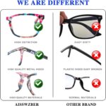 Floral Square Clear Lens Frames