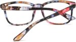 Floral Square Clear Lens Frames