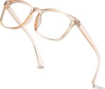 Floral Square Clear Lens Frames