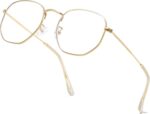 Geometric Gold Blue Light Glasses