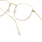 Geometric Gold Blue Light Glasses