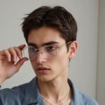 Geometric Gold Blue Light Glasses