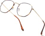 Geometric Gold Blue Light Glasses