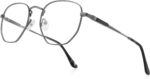 Textured Gold Geometric Reading Glasses