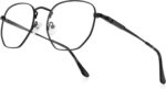 Textured Gold Geometric Reading Glasses