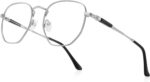 Textured Gold Geometric Reading Glasses