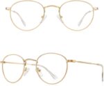 Gold Round Metal Reading Glasses