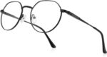 Hexagonal Gold Metal Reading Glasses