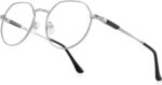 Hexagonal Gold Metal Reading Glasses