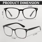 Lightweight Clear Square Frames