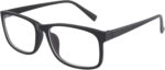 Matte Black Square Clear Lens Frames