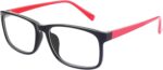 Matte Black Square Clear Lens Frames