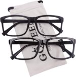 Matte Black Square Clear Lens Frames