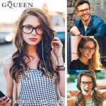 Matte Black Square Clear Lens Frames