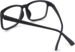 Matte Black Square Clear Lens Frames