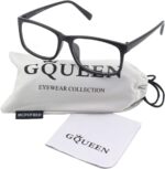 Matte Black Square Clear Lens Frames