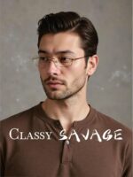 Gold Rectangle Blue Light Glasses