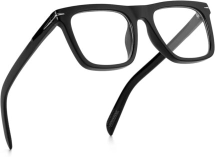 Black Square Blue Light Glasses
