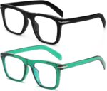 Black Square Blue Light Glasses